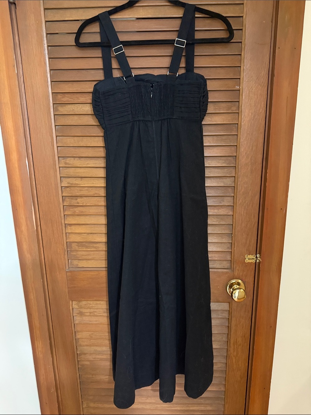 Abercrombie & Fitch Black linen Emerson Maxi Dress - Picture 2 of 4